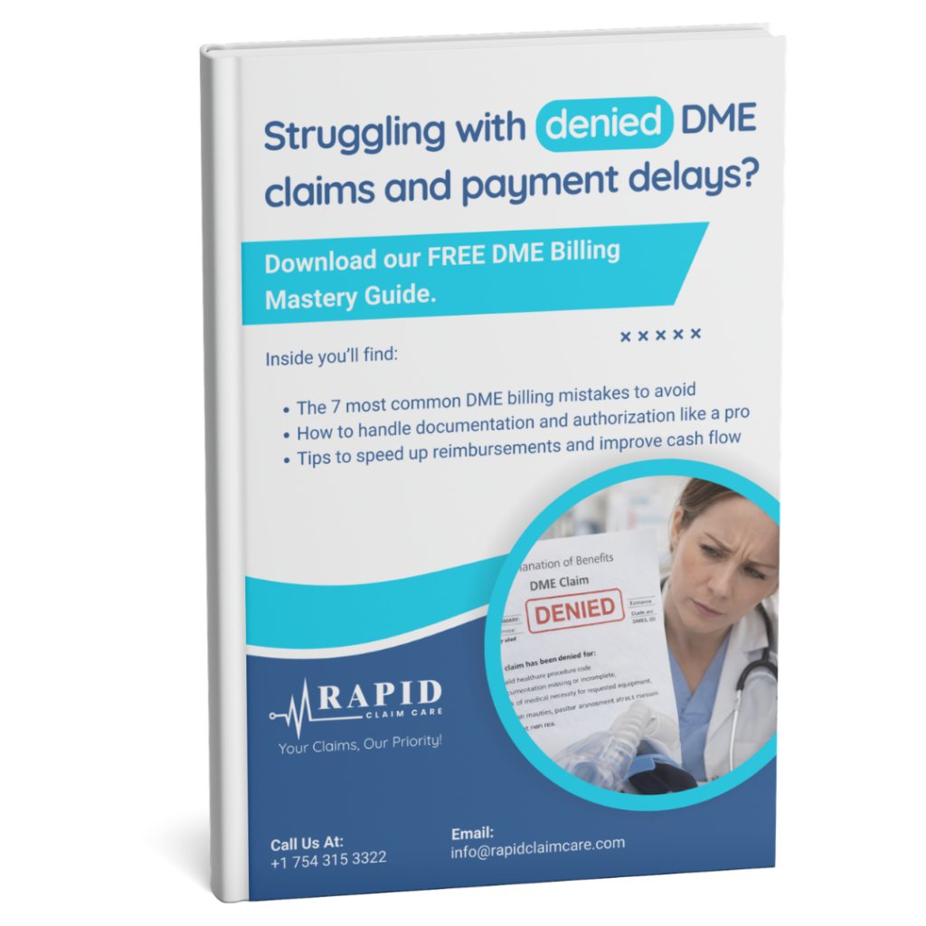 DME Billing Success Blueprint - Image showing DME billing guide, blueprint, checklist
